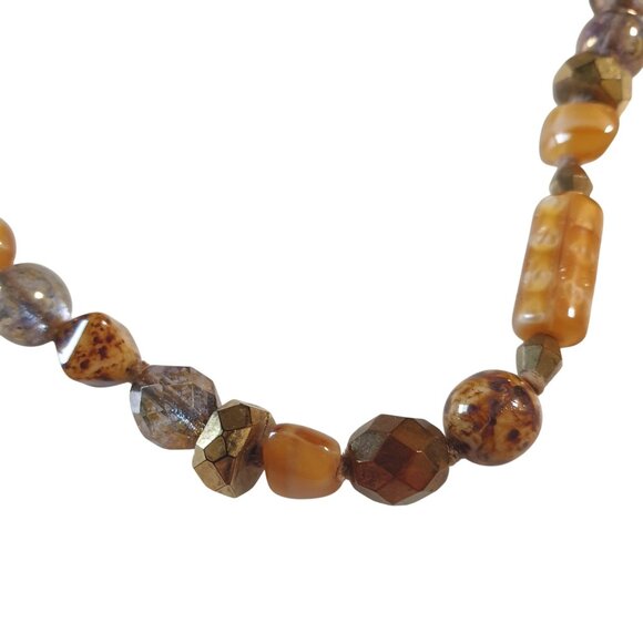 Vintage Multi-Stone Beaded Necklace With Adjustable Lobster Clasp - Picture 6 of 6